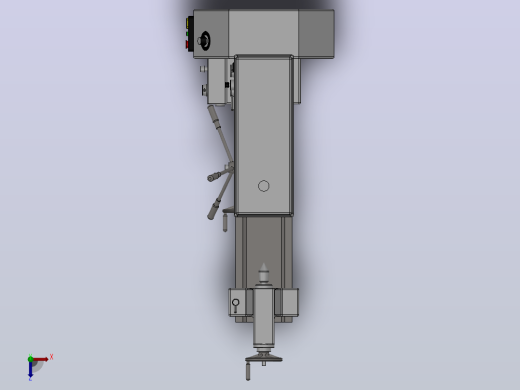 小型钻车床3D模型_914俯视缩略图