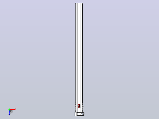 皮带直线轴半封闭可选导轨TPA-HNB-120D-110-L1600-LU-Y-P40-N3俯视缩略图