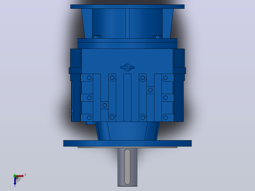 RF107ZP斜齿轮减速机RF107-8.07-M1-P200-Φ450俯视缩略图