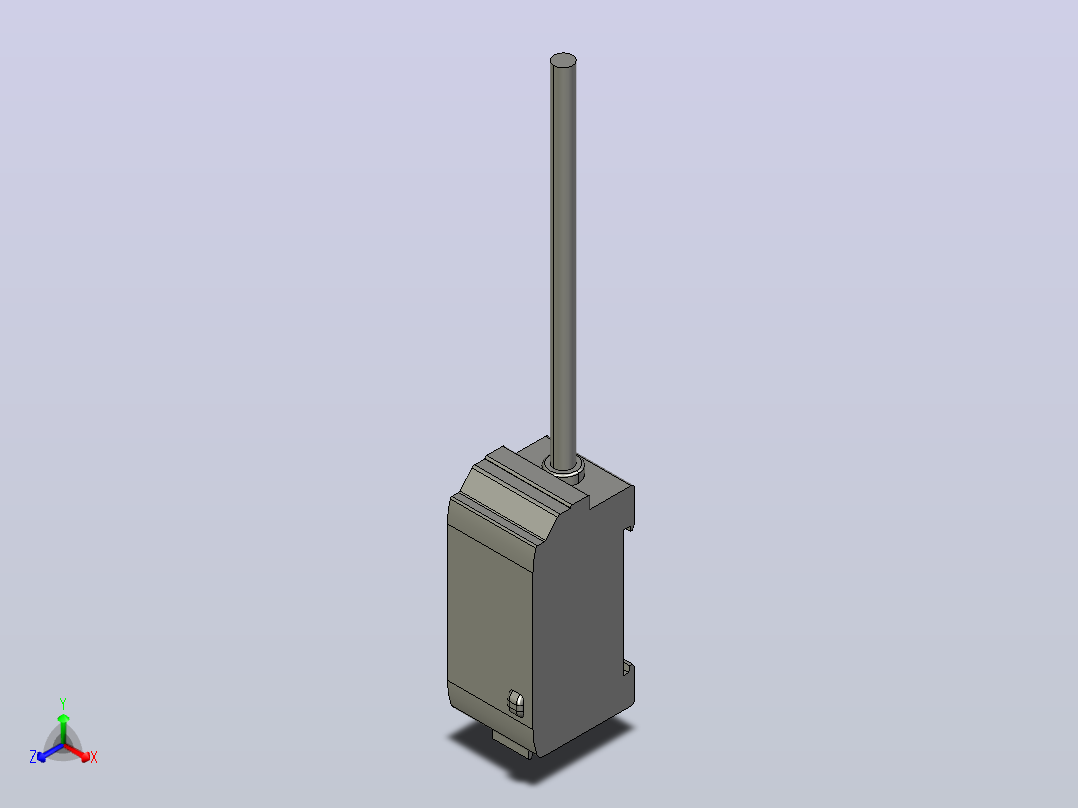 RGB颜色传感器CZ-V1系列正等轴测图