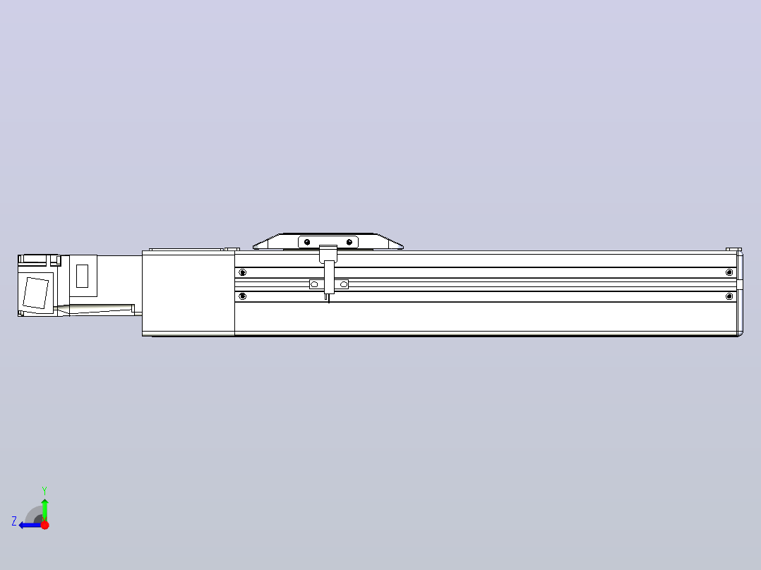 滚珠丝杠直线轴带导轨全封闭TPA-HCR-65S-1610C-L200-M-C-P10-N3右视图