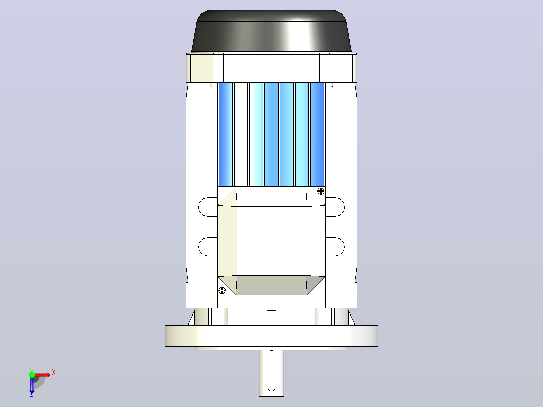 IM B5 H80-180(YE2、YE3)通用电机[YE3-112M-4-B5]俯视图
