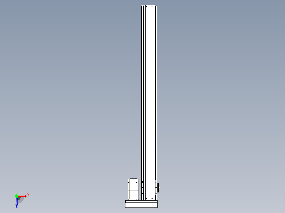 日规模组半封闭丝杆TPA-HNR-85S-1610C-L900-ML-Y-P20-N3俯视图