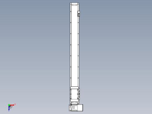 机器人皮带驱动直线轴TPA-GCB-80-P60-L700-RU-M20-N3俯视缩略图