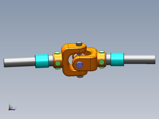 solidworks中的万向节左视缩略图