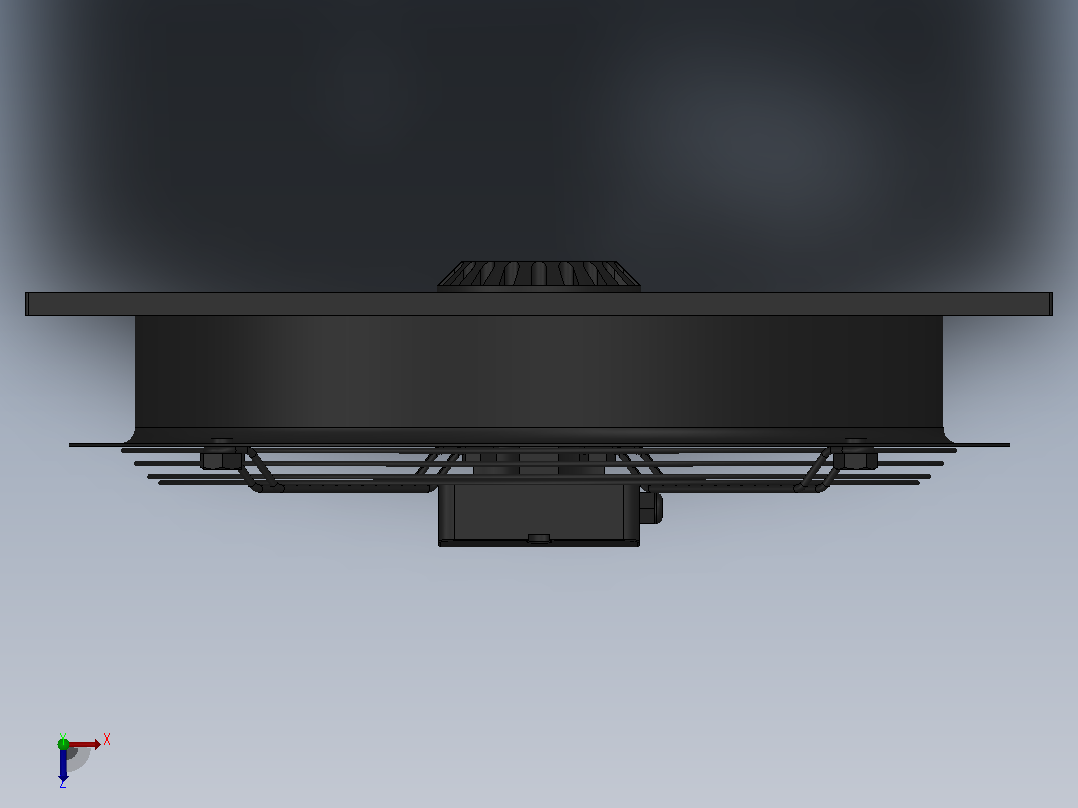 TX.A4D-500S-5FMAR01型外转子风机[TX.A4D-500S-5FMAR01].sldprt俯视图
