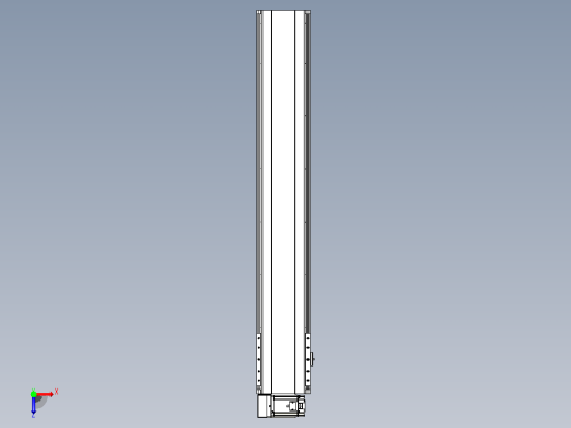 皮带直线轴半封闭可选导轨TPA-HNB-202D-140-L1100-LU-Y-P75-N3俯视缩略图