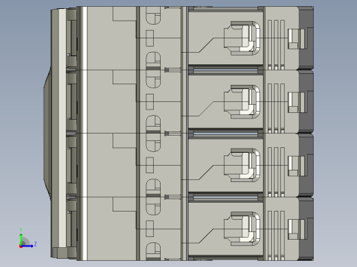 NB1-63 4P小型断路器三维模型202307左视缩略图