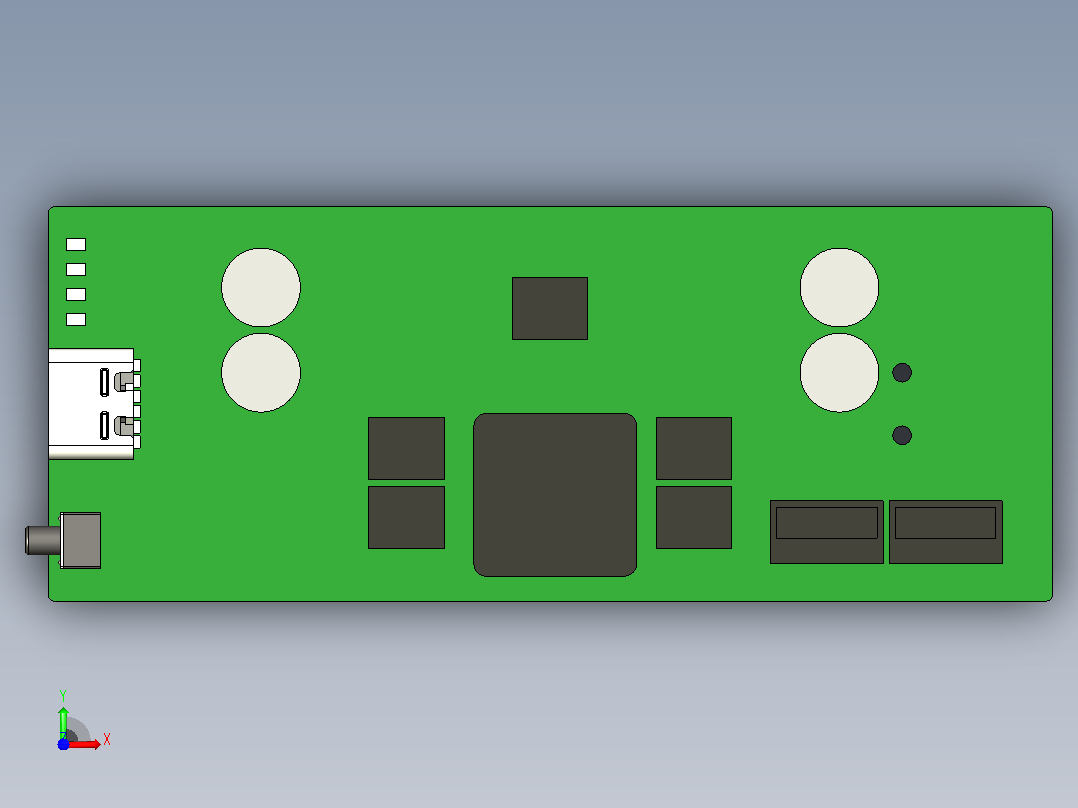 IP2366 USB c 移动电源前视图