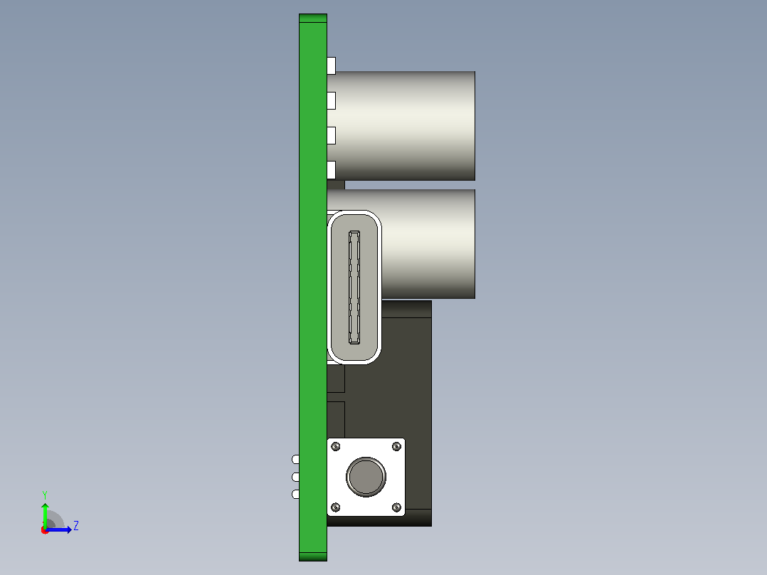 IP2366 USB c 移动电源左视图