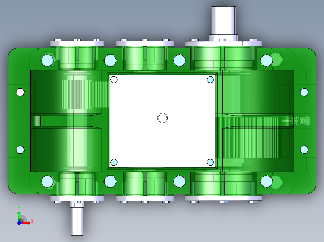 2级减速器前视图