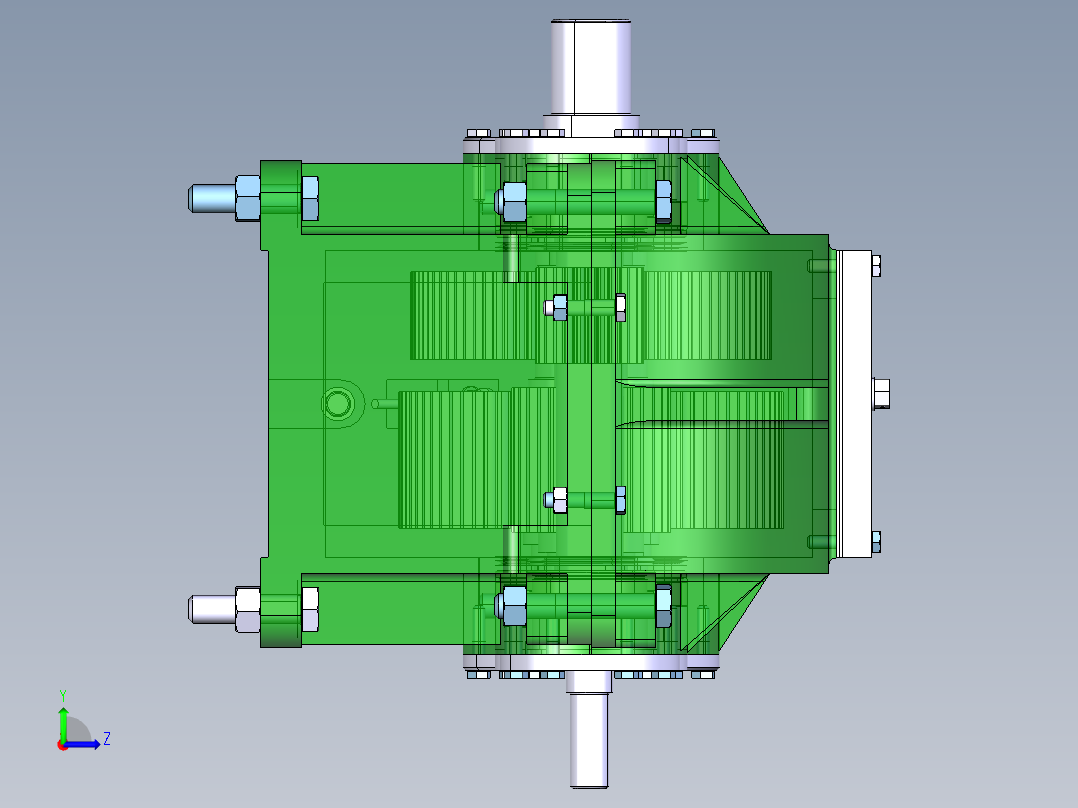 2级减速器左视图