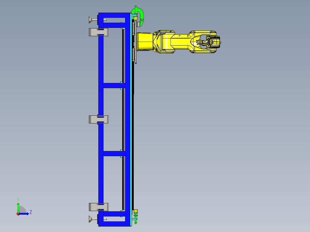 发那科fanuc robot transport左视图