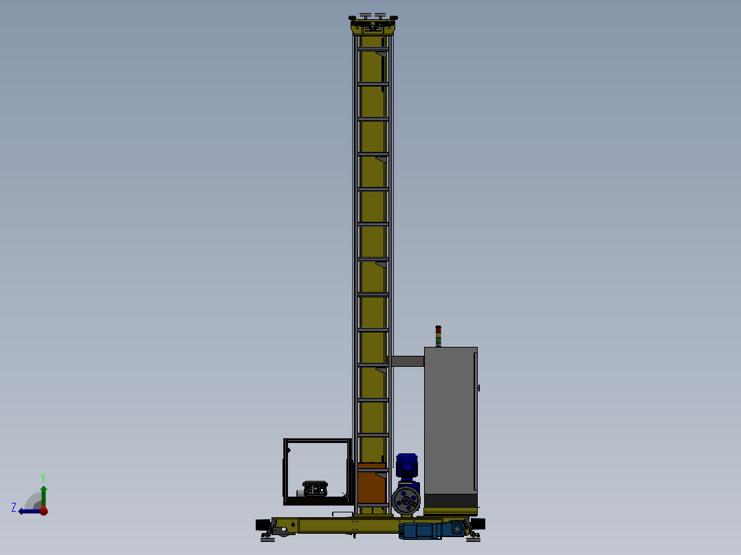 堆垛机sw18可编辑右视图