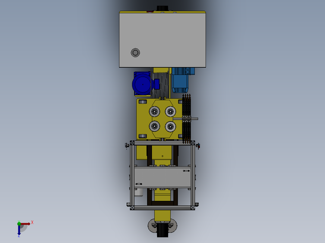 堆垛机sw18可编辑俯视图