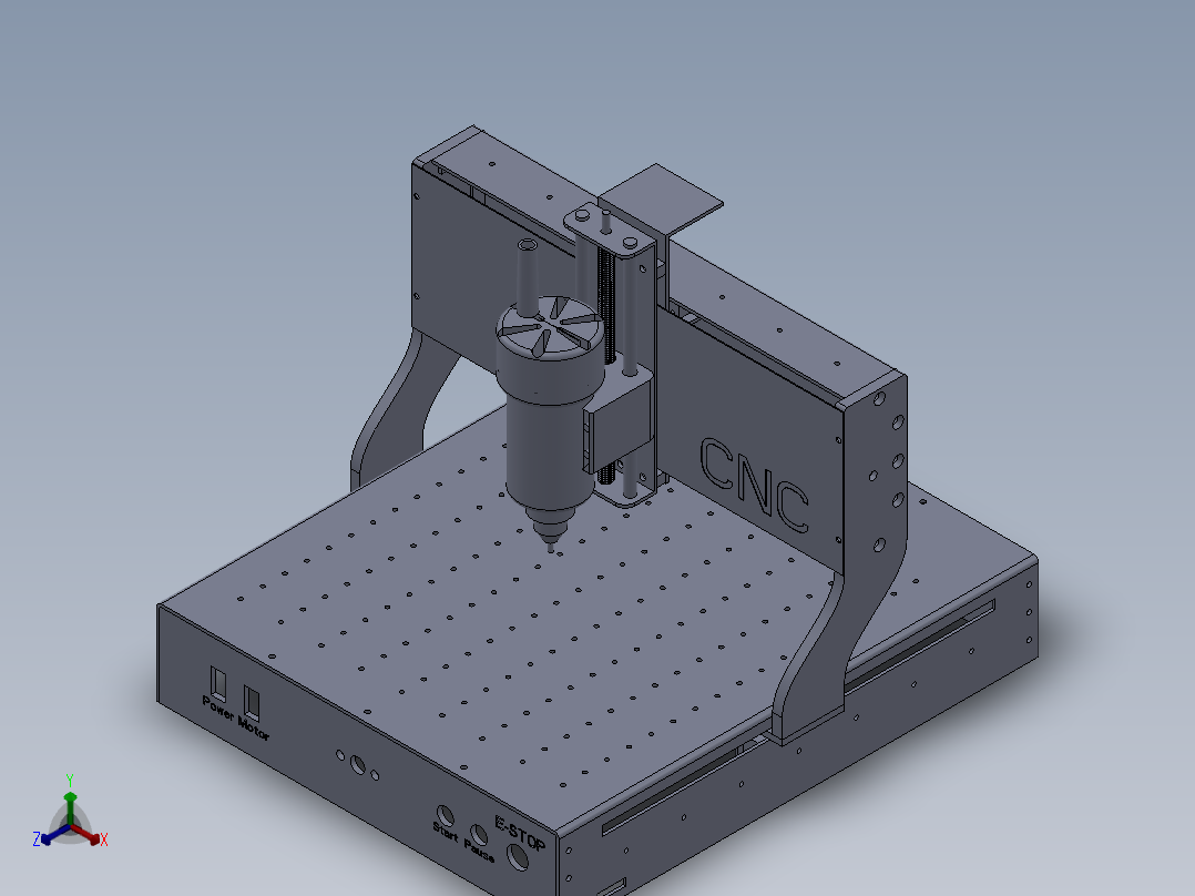 CNC小型的雕刻机（精加工）设计模型
