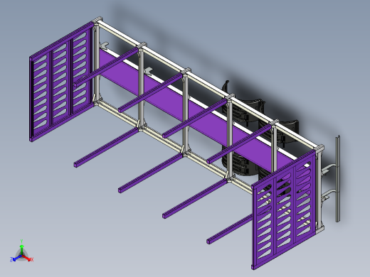 木材运输车拖车架