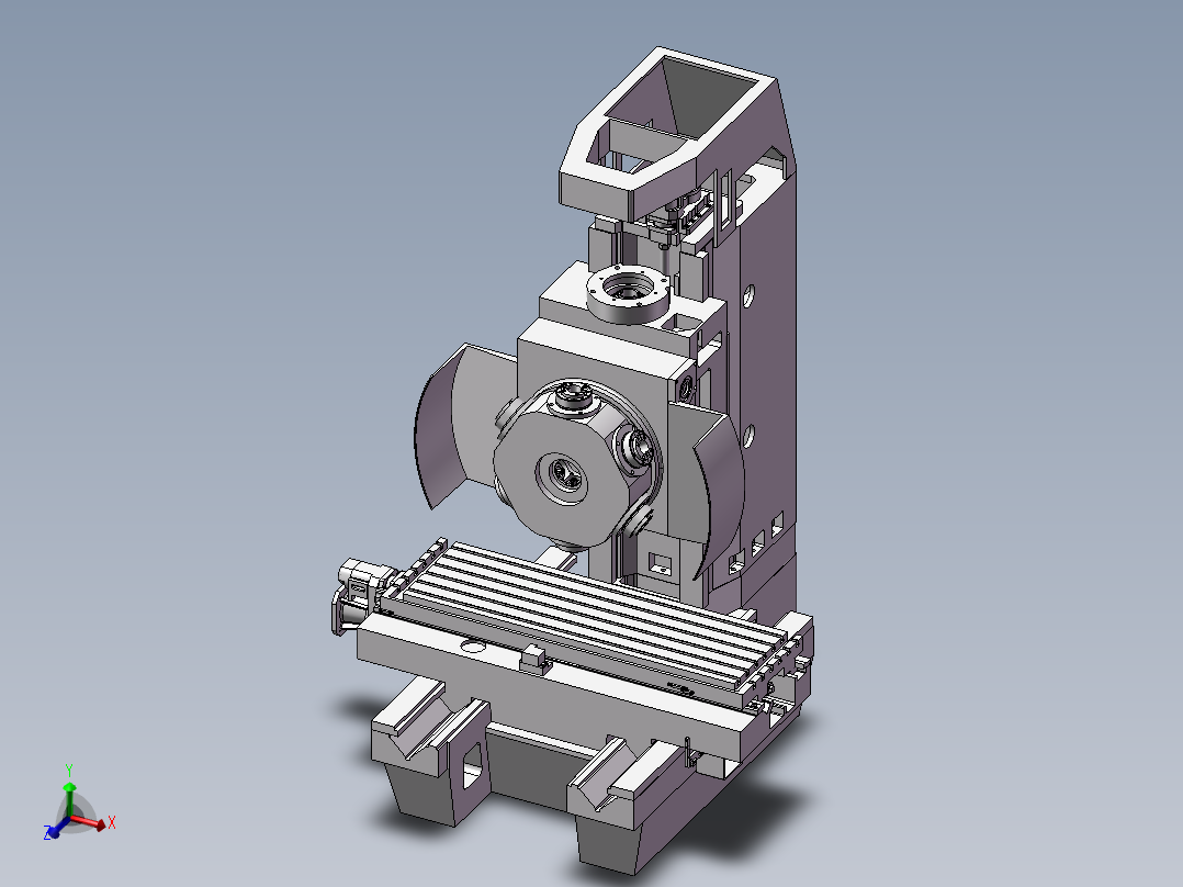 国外立式加工中心模型 非标自动化设备3D图纸3D模型1