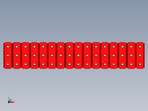 彩色公头100mil（2.54mm）系列-DS1021_red_3x16p_100mil_Type19_rev1.0前视缩略图