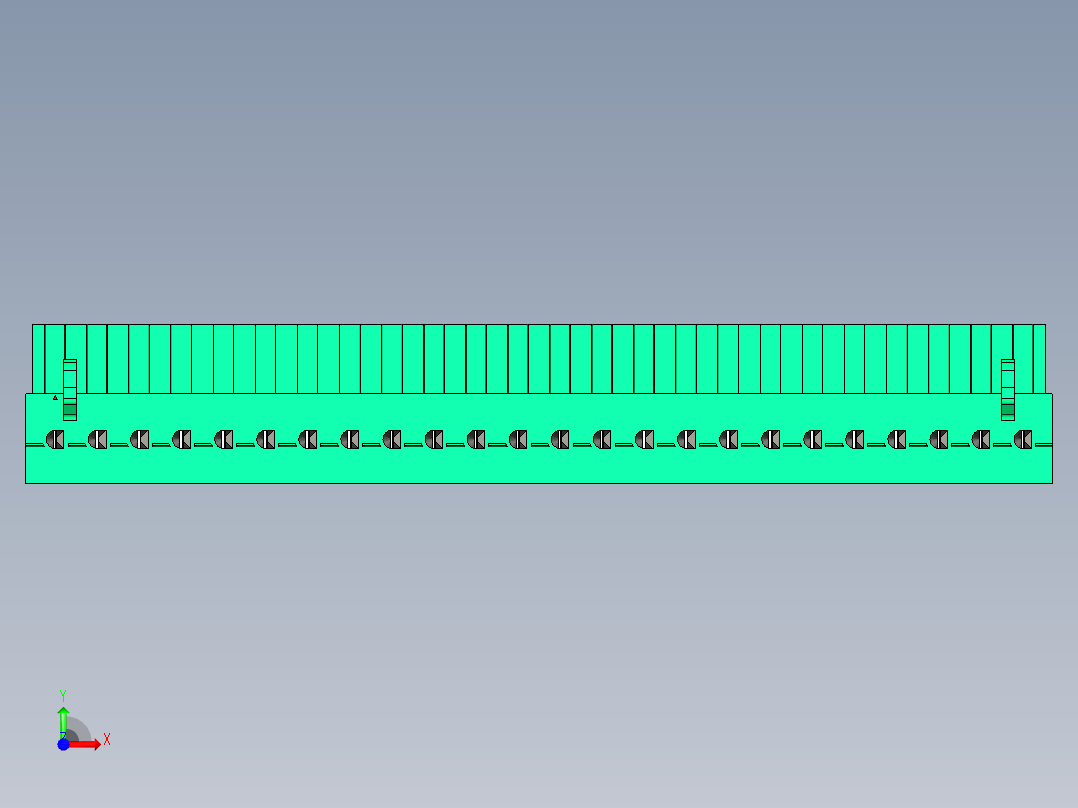 DEGSON 2EDG 系列 5.0mm 可插拔接线端子组-2EDGA-5.0-24P-14-00AH前视图