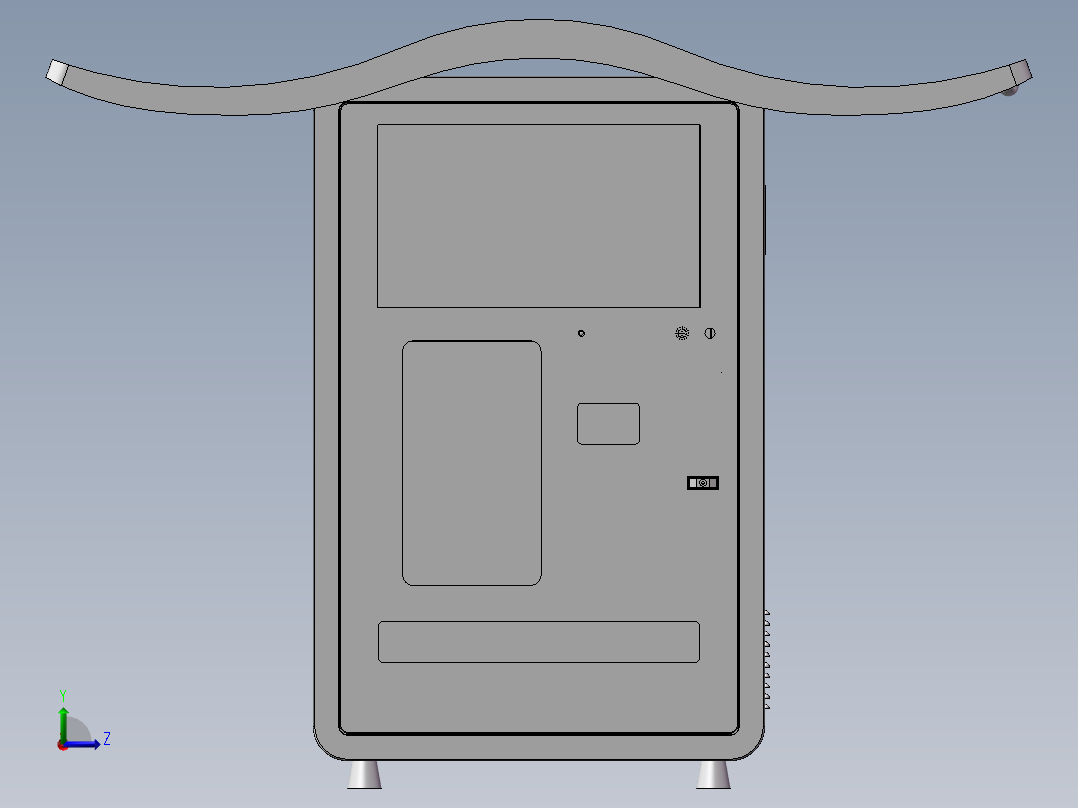 智慧城市终端左视图