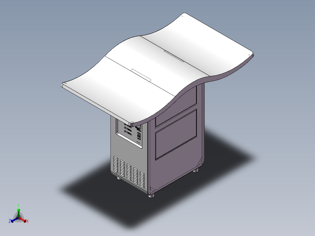 智慧城市终端正等轴测图