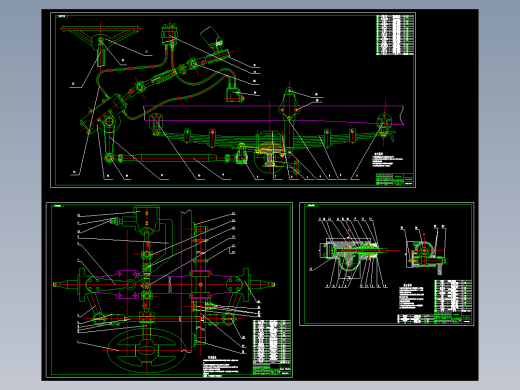 0006-3吨柴油动力货车转向系统和前悬架设计（CAD图+翻译）