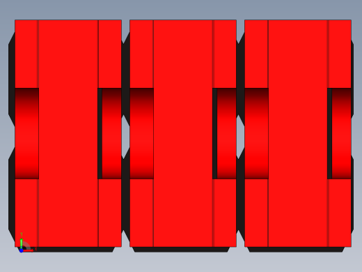带跳线的排针-pinheader 2x3 and 3 jumpers pullback前视缩略图
