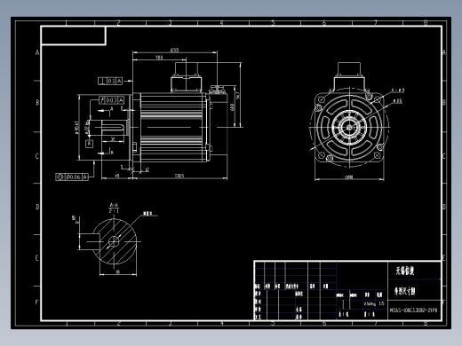 电机MS6S-100CS30B2-21P0 外形尺寸图
