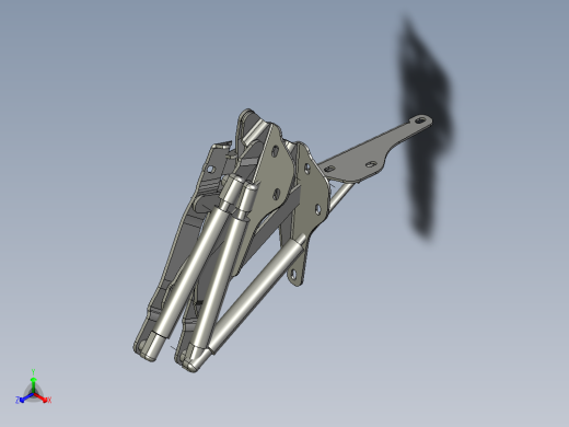 发动机罩铰链 vaz 2107。气升式