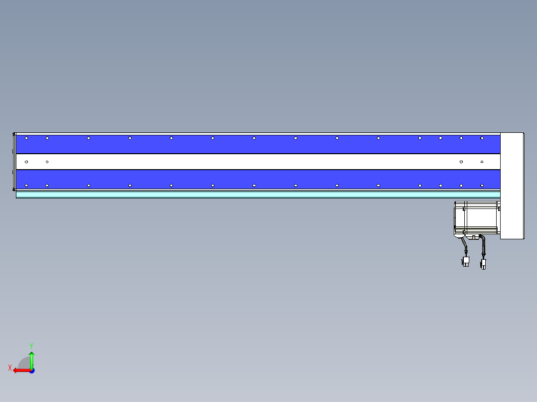 VF丝杆传动-一般环境VF14-Lxx-C-S900-BL-ZP75-C3后视图