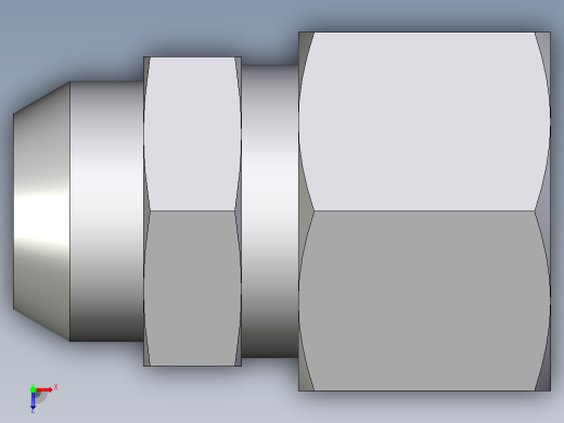 卡套式工业通用硬管接头EO_Weld_connector_AS12ZL71俯视缩略图