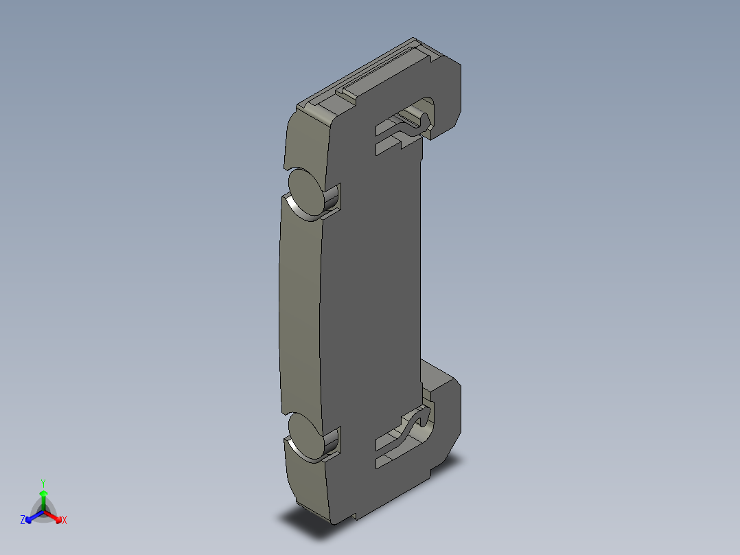 基恩士FS-V34C(P)_endunit_kc图纸模型主视图