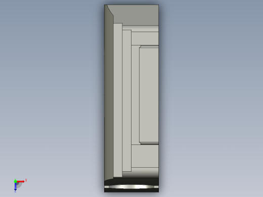 基恩士FS-V34C(P)_endunit_kc图纸模型俯视缩略图