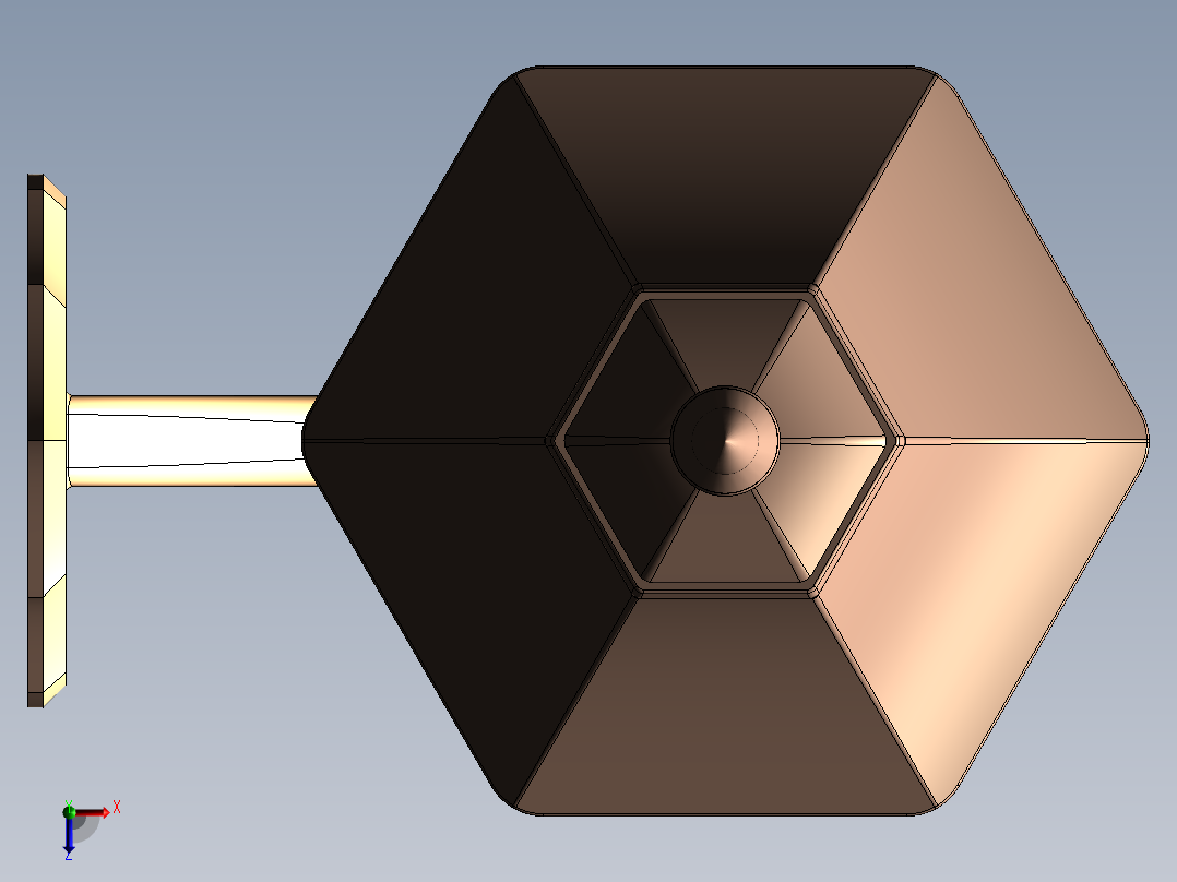 经典户外壁挂灯俯视图
