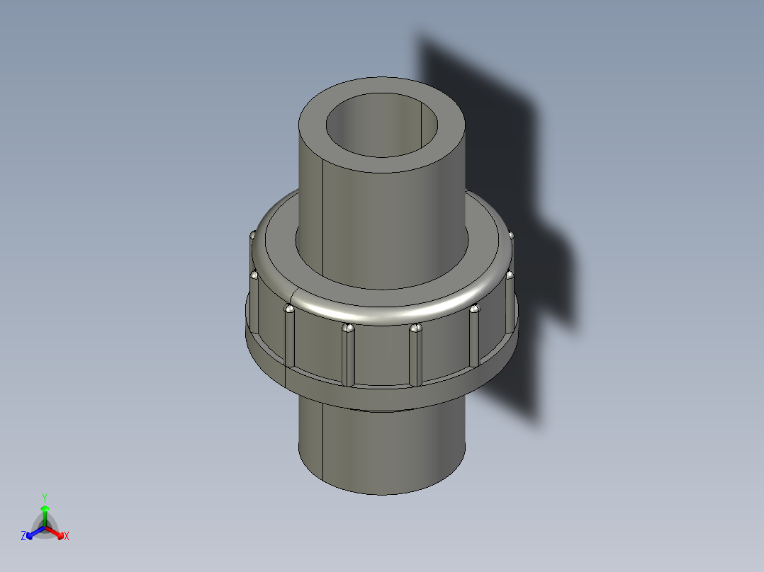 聚氯乙烯配件29-Sch80_Union T375_SxS_897-375-015_1.5in主视图