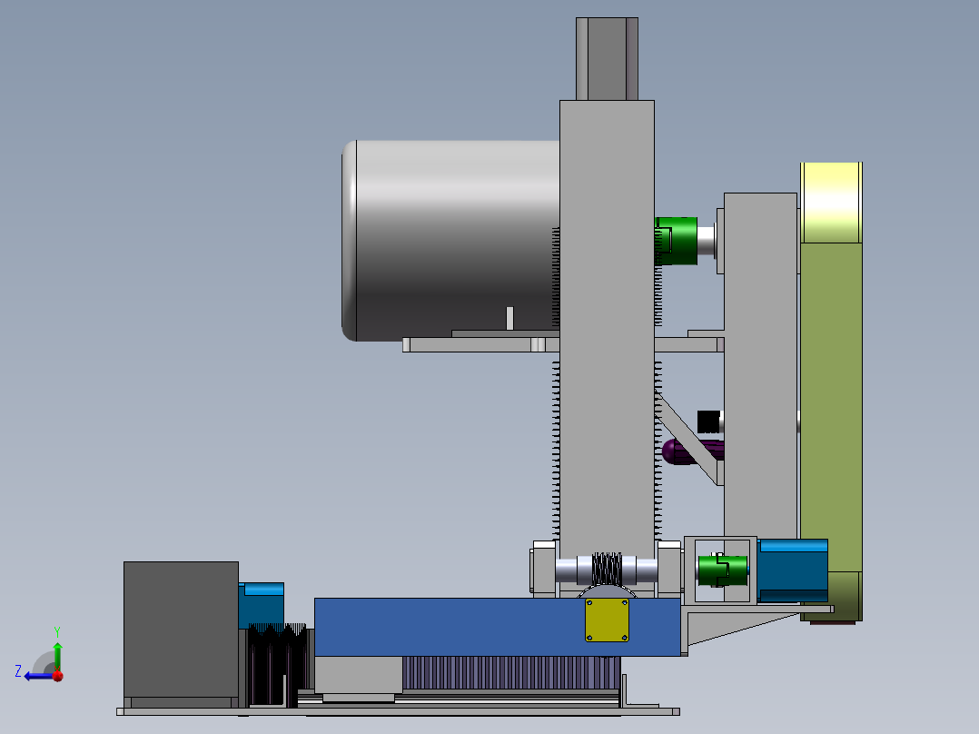 抛光打磨机右视图