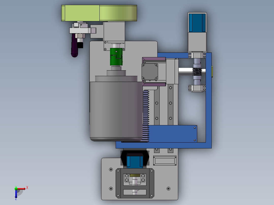 抛光打磨机俯视图