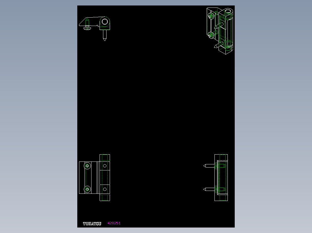 鋁合金鉸鏈CMD-2D多系列多零件图纸模型