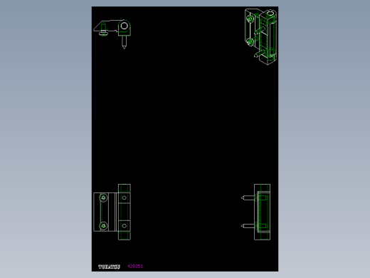 鋁合金鉸鏈CMD-2D多系列多零件图纸模型