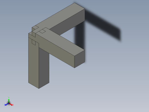 木制接头5正等轴测缩略图