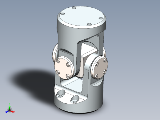 universal joint十字轴万向节3D数模图纸 Solidworks设计