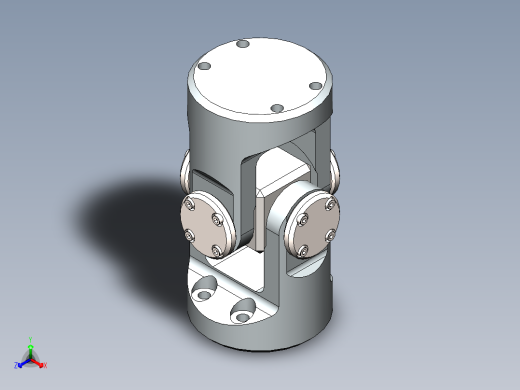 universal joint十字轴万向节3D数模图纸 Solidworks设计正等轴测缩略图