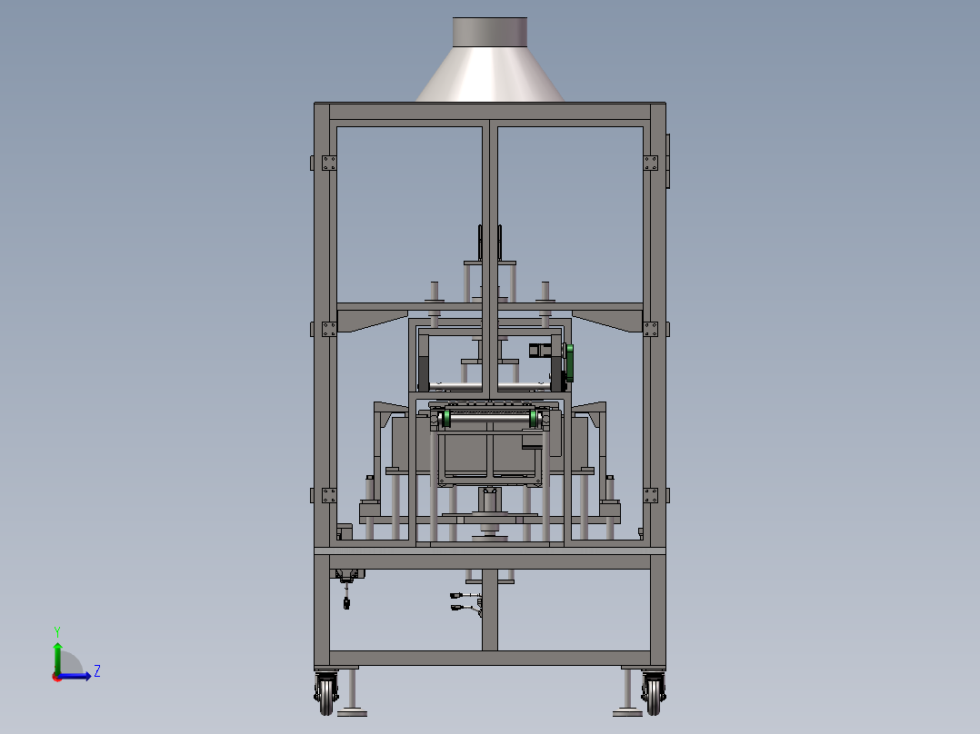 自动挂锡机左视图