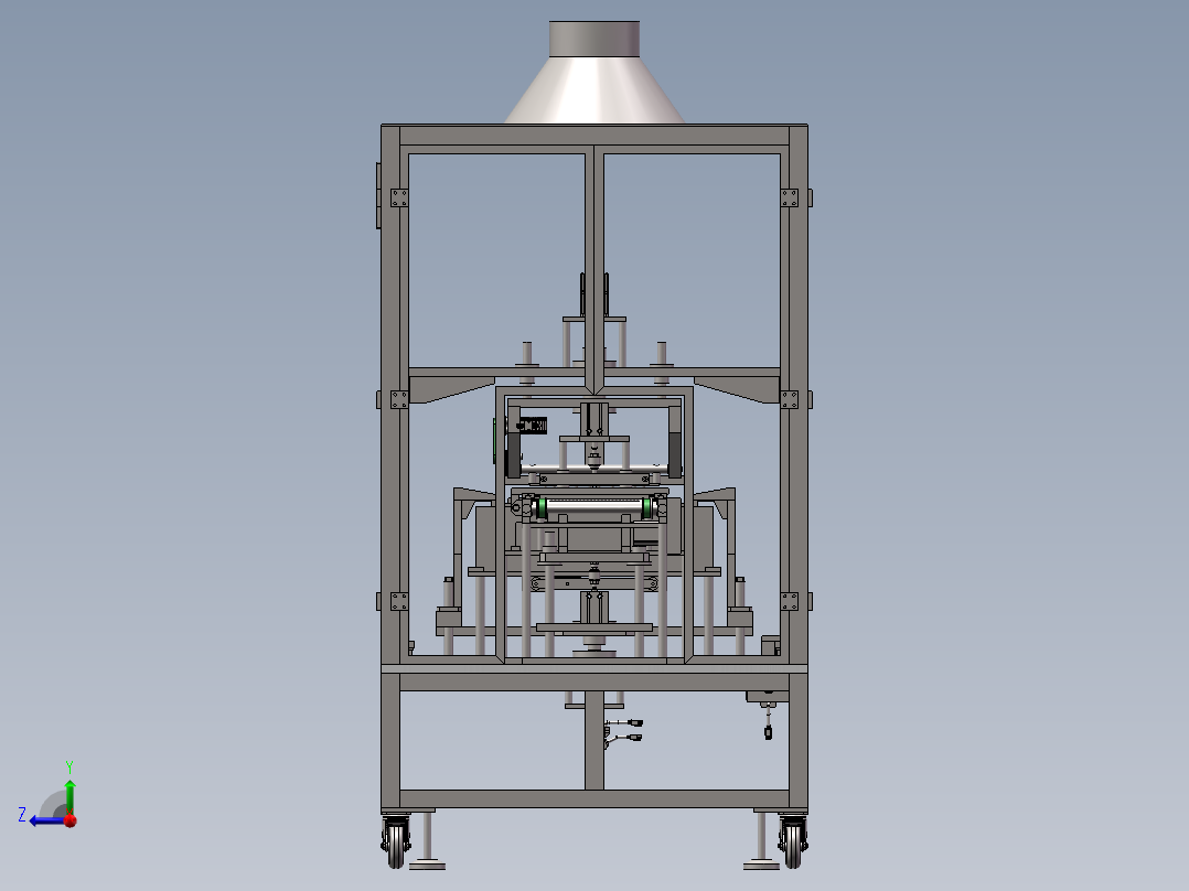 自动挂锡机右视图