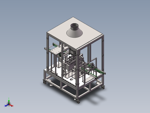 自动挂锡机正等轴测缩略图