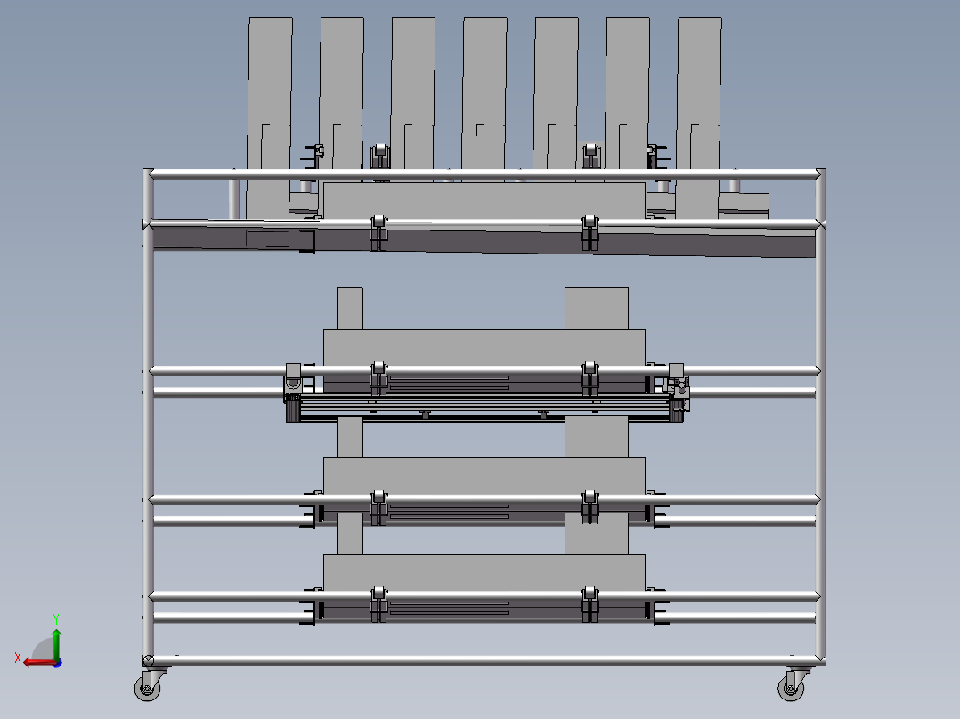 线棒车装配机后视图