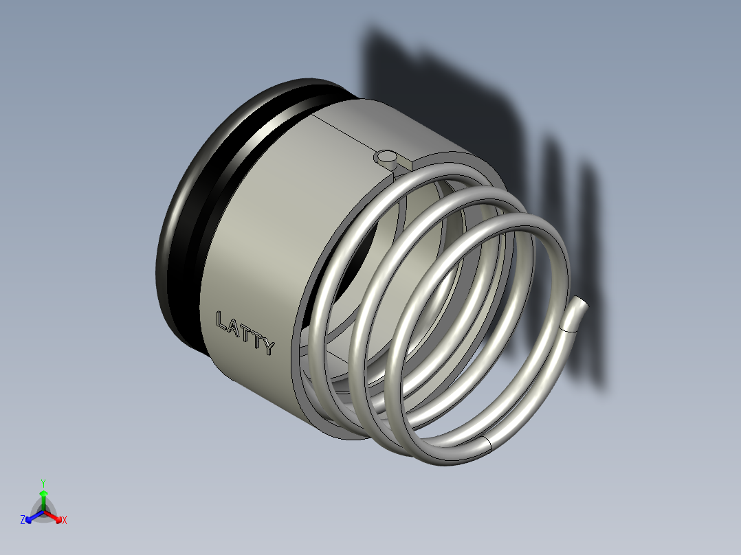 机械密封正等轴测图