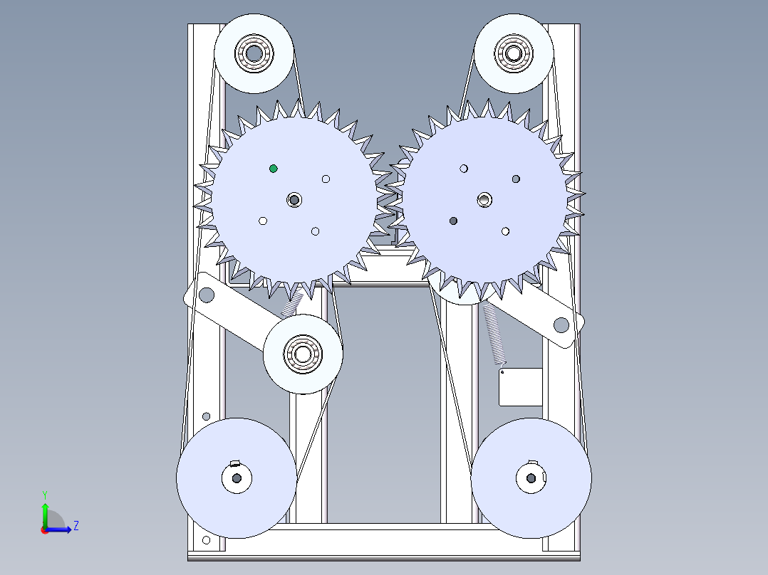 白菜收割机左视图