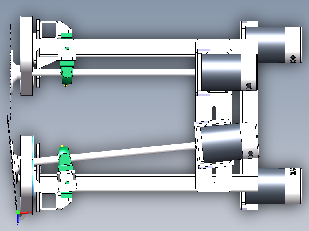 白菜收割机俯视图
